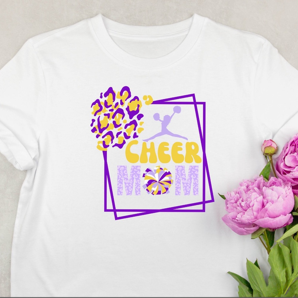 Cheer mom vibes t shirt